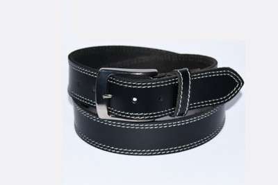 

Pellezzari Men Casual Black Genuine Leather Belt