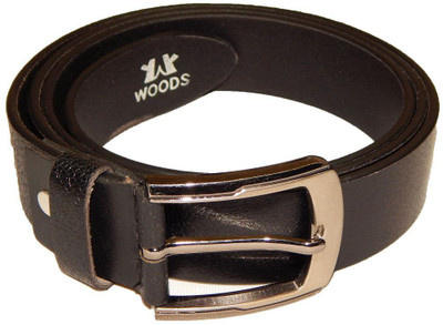 

Woods Men Casual Black Genuine Leather Belt