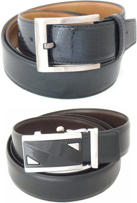 

SFA Men Formal Black Artificial Leather Reversible Belt
