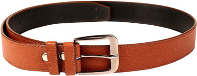 Creative Terry Men Brown Genuine Leather Belt
