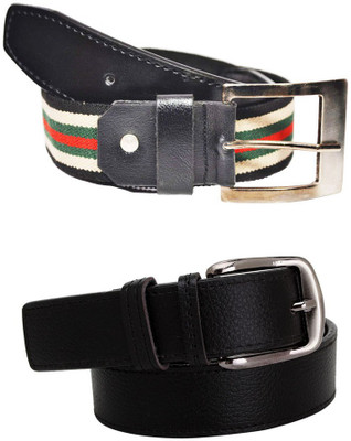 

Elligator Men Casual, Party, Formal Multicolor Artificial Leather, Fabric Belt