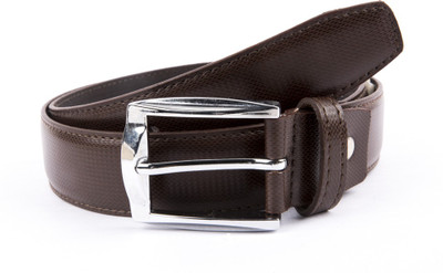 

Leather Hub Men Formal Brown Synthetic Belt
