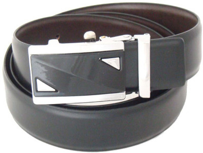 

SFA Men Formal Black Artificial Leather Reversible Belt, Blackbrown0330