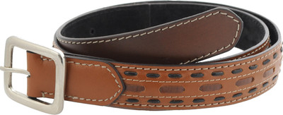 

tZaro Men Casual Tan Metal, Genuine Leather Belt