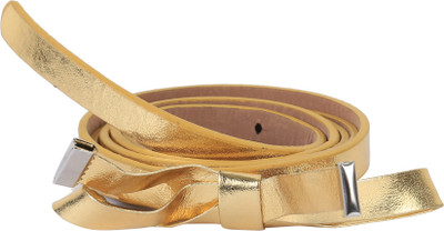 

Alvaro Women Casual Gold Artificial Leather Belt