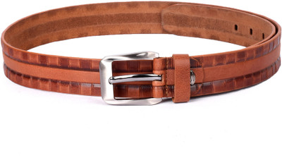 

Buckle Up Men Tan Genuine Leather Belt
