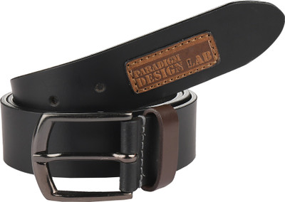 

Paradigm Design Lab Men Casual Black Genuine Leather Belt