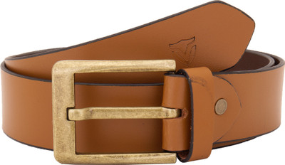 

Valbone Men Formal Brown Genuine Leather Belt, Tan
