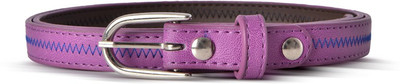 

Baggit Women Casual Purple Synthetic Belt, Lavender