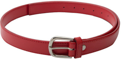 

Skyways Women Formal, Casual Red Artificial Leather Belt, Red-02