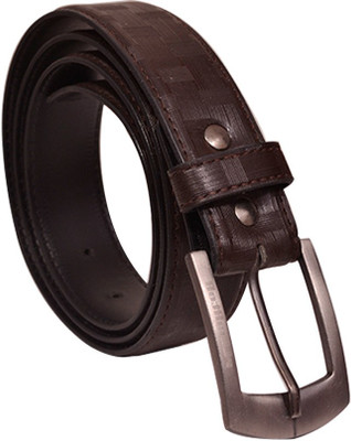 

Elligator Men Casual, Formal, Party Brown Artificial Leather Belt, Brown-2