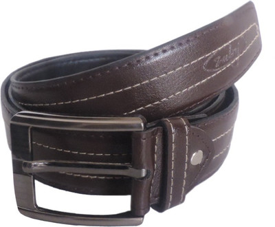 

Elligator Men Brown Genuine Leather Belt
