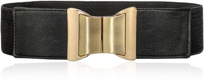 

Calvino Women Casual, Formal Black Artificial Leather Belt