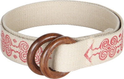 

Anekaant Women Casual White Fabric Belt, White-01