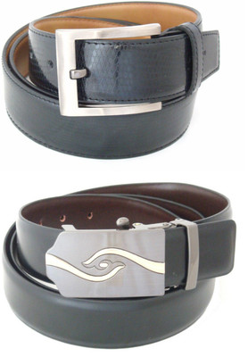 

SFA Men Formal Black Artificial Leather Reversible Belt