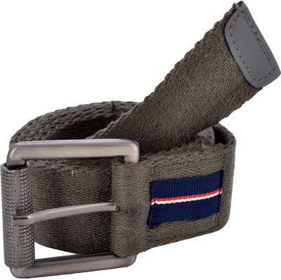 

Onlinemaniya Men Casual Grey Canvas Belt