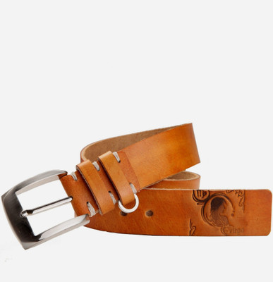 

99Cells Men Casual Tan Genuine Leather Belt