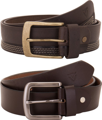

Valbone Men Formal Brown Genuine Leather Belt