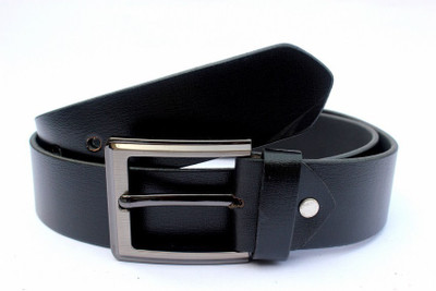 

Tops Men Semi-formal Black Genuine Leather Belt