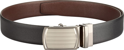 

Teakwood Men Casual Black Genuine Leather Reversible Belt