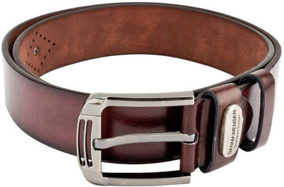 

Swiss Design Men Casual Brown Genuine Leather Belt