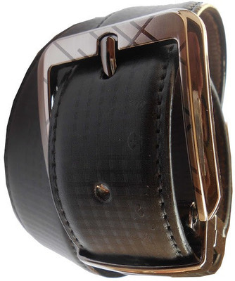 

AmahapGlamourDaze Men Formal Black Synthetic Belt