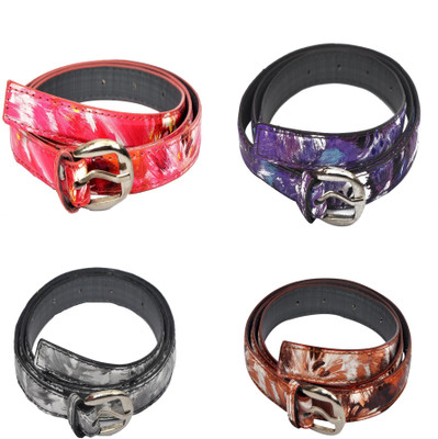 Robb Club Women Black, Brown, Pink, Purple Artificial Leather Belt