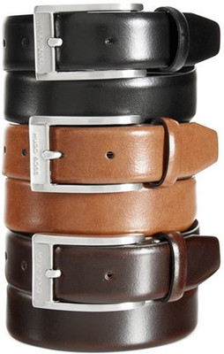 

Sovam International Boys Casual Black, Brown Genuine Leather Belt