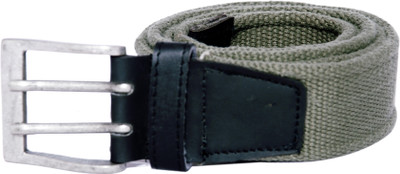 

Hidedge Men Casual Green Synthetic Belt, Olive