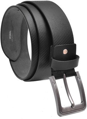 

Hawai Men Casual, Formal Black Genuine Leather Belt, Black-02