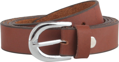 Exotique Women Formal Brown Genuine Leather Belt