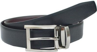 

Brounplus Boys Evening, Formal, Party Black Artificial Leather Reversible Belt, Black;brown