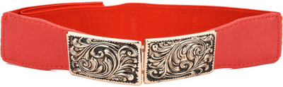 

Tiekart Women Casual Red Metal Belt