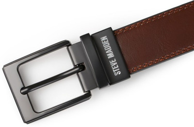 

Steve Madden Men Casual Brown Genuine Leather Belt, Dummy