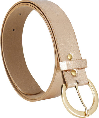 

Jainsons Women Casual Gold Artificial Leather Belt