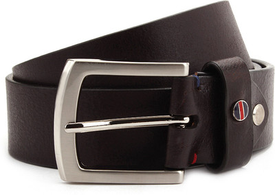 

Louis Philippe Men Brown Metal Belt, Burgundy and wine