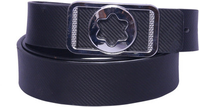 

OODI Men Black Artificial Leather Belt