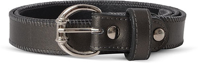 

Baggit Women Casual Grey Synthetic Belt, Gun metal