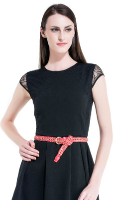 

Kazo Women Casual Orange Artificial Leather Belt