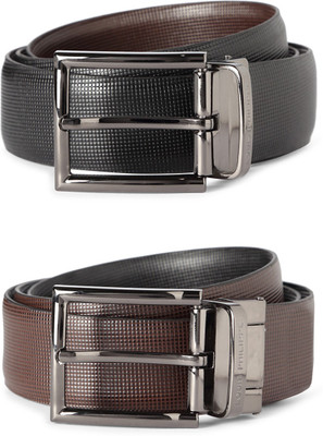 

Louis Philippe Men Black Genuine Leather Belt