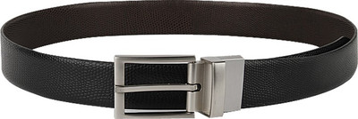 

Lino Perros Men Formal Black, Brown Genuine Leather Belt
