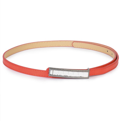 

Buckle Up Women Red Artificial Leather Belt