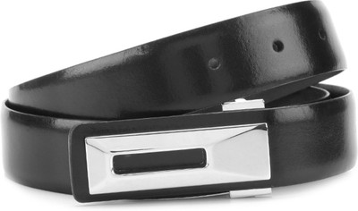 

Van Heusen Men Black Metal Belt