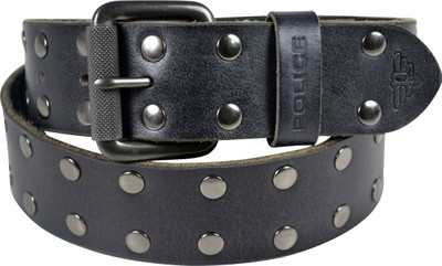 

Police Men Black Genuine Leather Belt