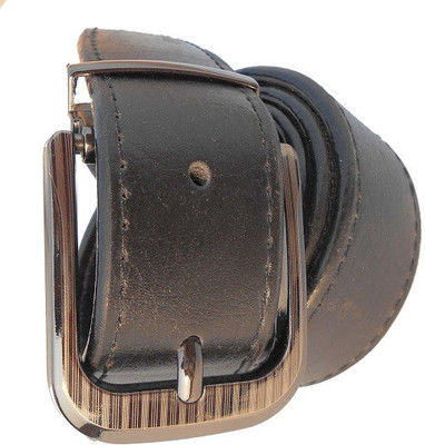 

AmahapGlamourDaze Men Formal Black Synthetic Belt