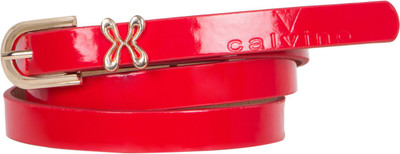 

Calvino Women Casual, Formal Red Artificial Leather Belt
