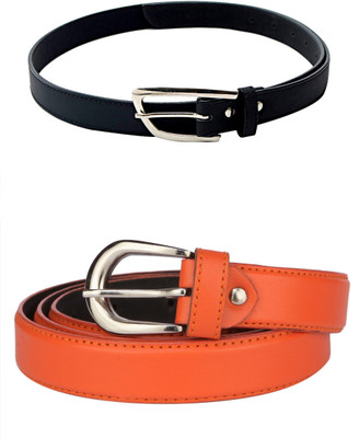 

Skyways Women Black, Orange Artificial Leather Belt