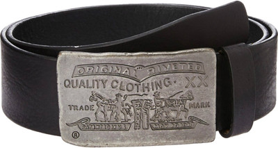 

Levi's Men Brown Metal, Genuine Leather Belt