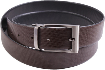 

Lens Men Casual Brown Genuine Leather Reversible Belt