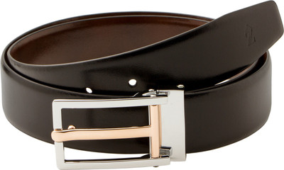 

Zebru Men Formal Black Genuine Leather Reversible Belt